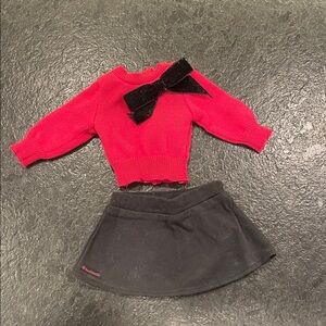 American Girl Black Fabric with Pink Logo